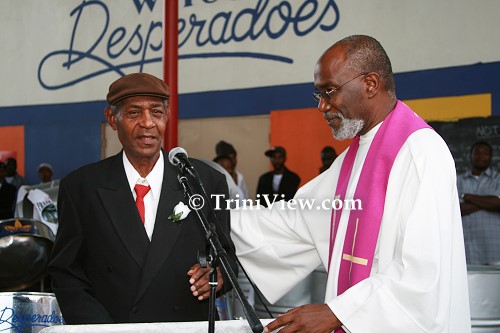 Conrad Findlay (father of Frank Findlay) and Fr. Clyde Harvey