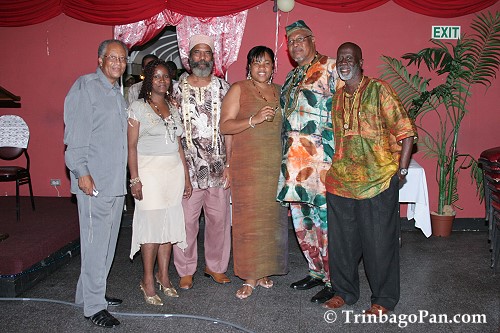 LEFT: Lennox Howe, Irmine Brazil, Alan 'Pablo' Augustus, Desiree Meyers, Michael Joseph and Selwyn Scott